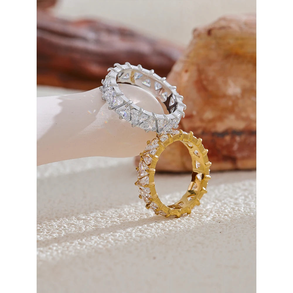 Heart Shape Baguette Ring