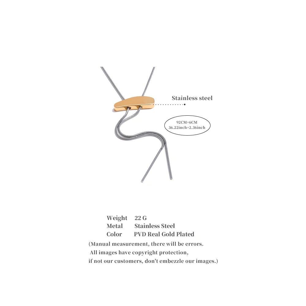 Bolo Neck Tie Necklace Chain