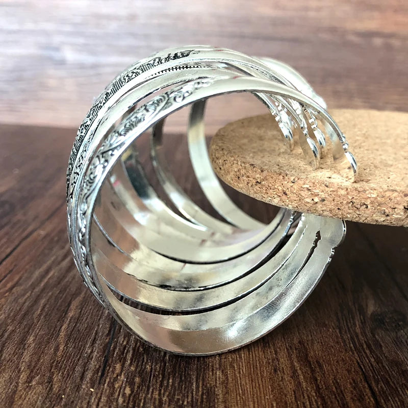 Tibetan Style Carved Bangles