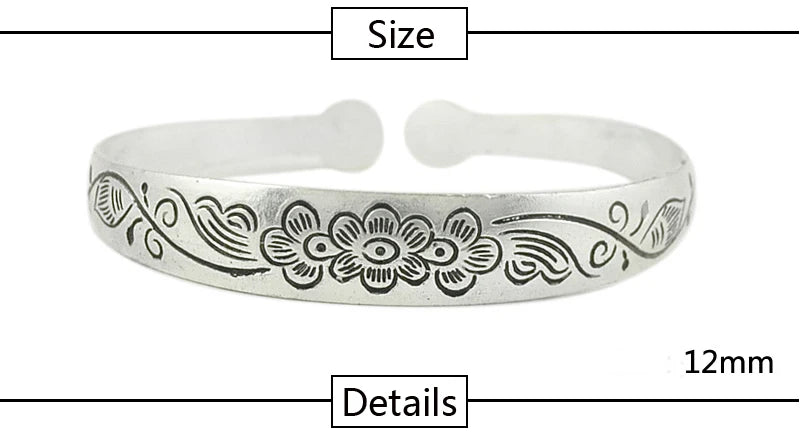 Tibetan Style Carved Bangles