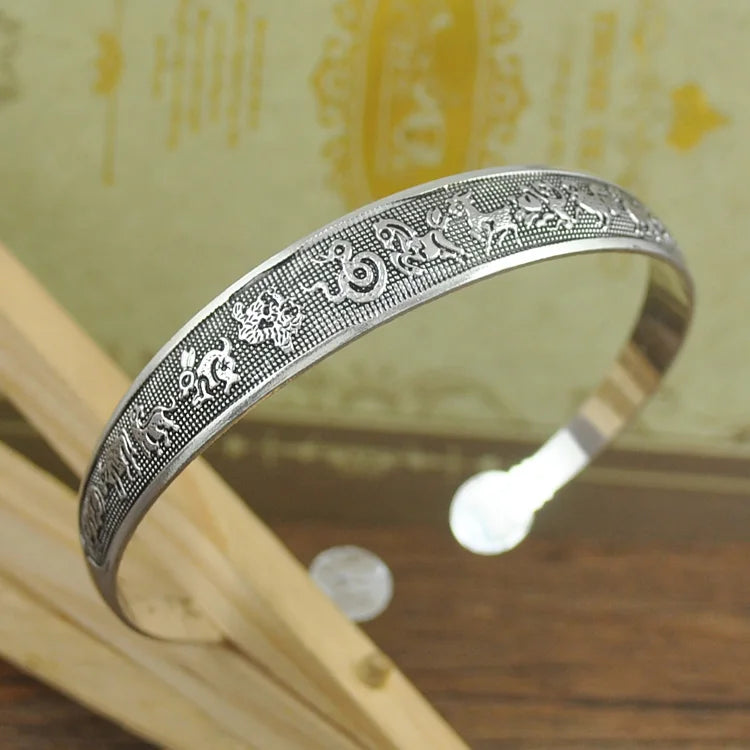 Tibetan Style Carved Bangles