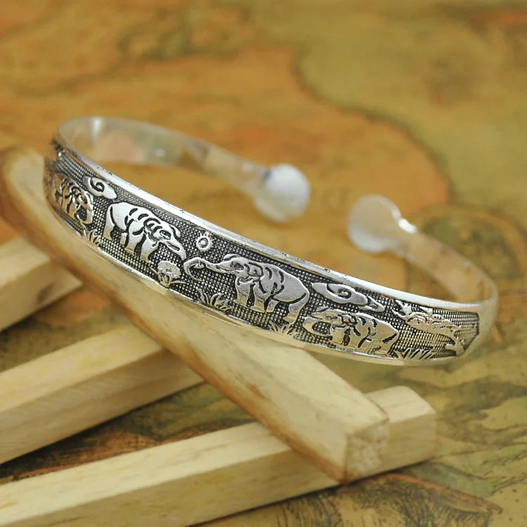 Tibetan Style Carved Bangles