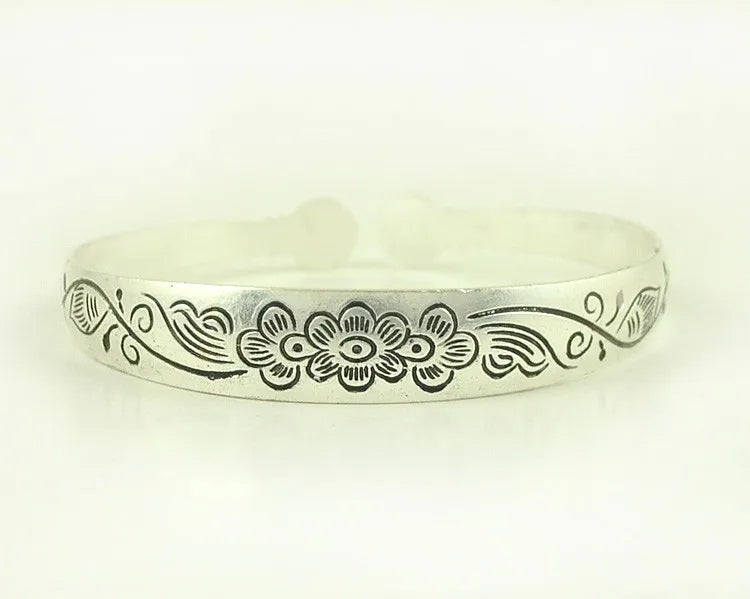 Tibetan Style Carved Bangles