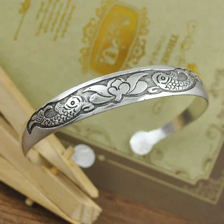 Tibetan Style Carved Bangles