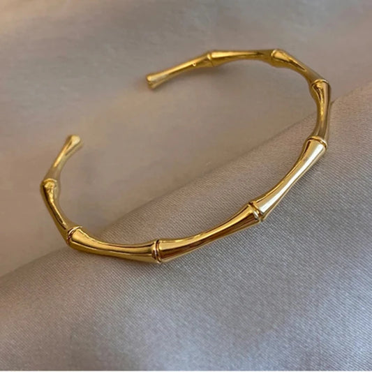 Gold Bamboo Bracelet