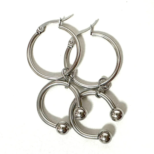 U-shaped Horseshoe Hoop Earrings