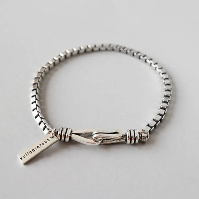 925 Sterling Silver Geometric Bracelet