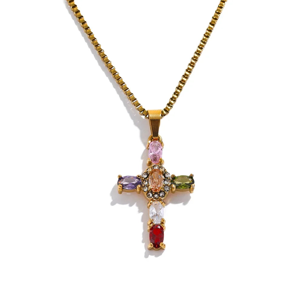 Close to God Cross Pendant Necklace