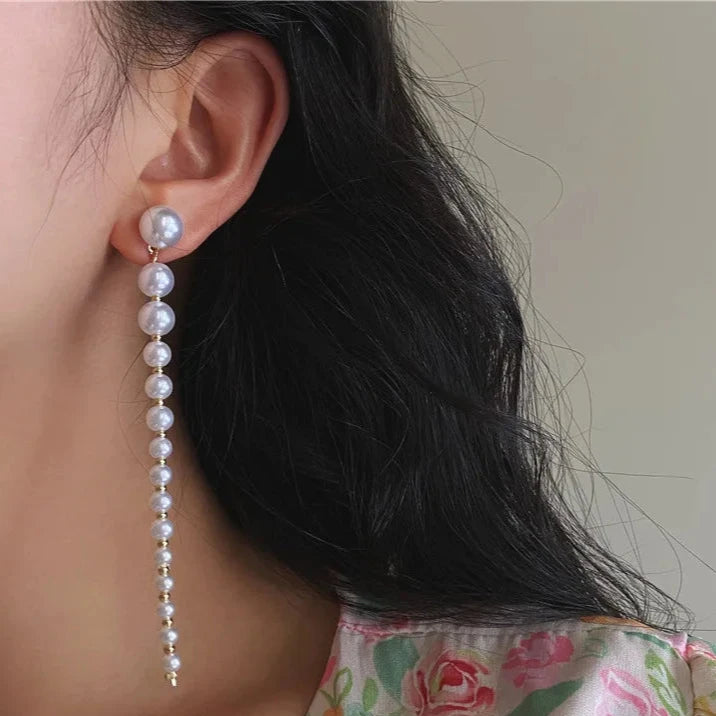 Exquisite Pearl Drop Earrings