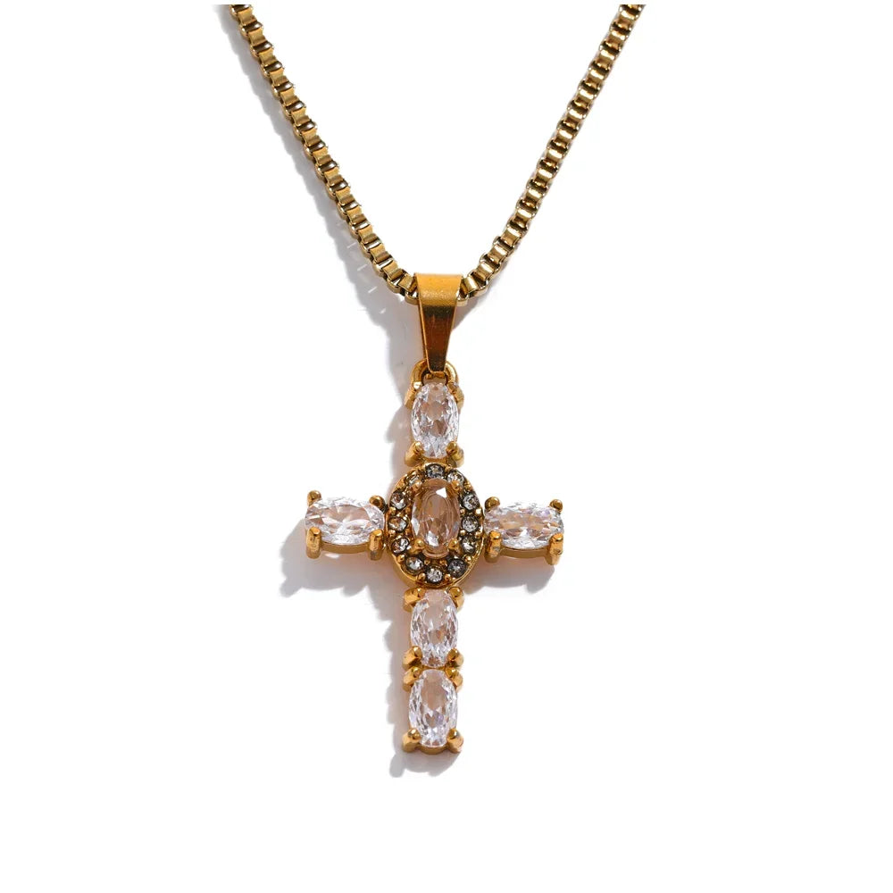 Close to God Cross Pendant Necklace
