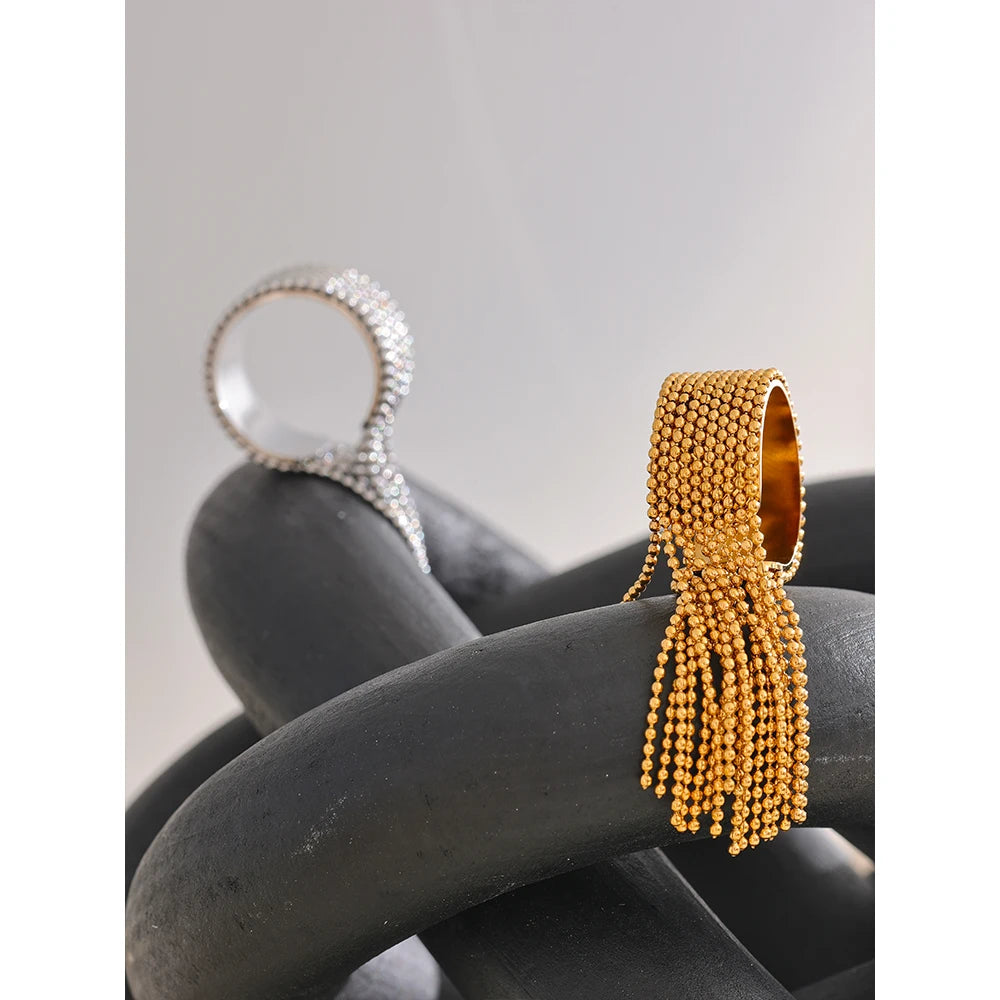 Tassel Chain Dangle Ring