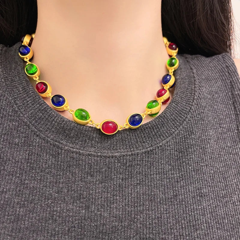 Baroque Glaze Short Necklace