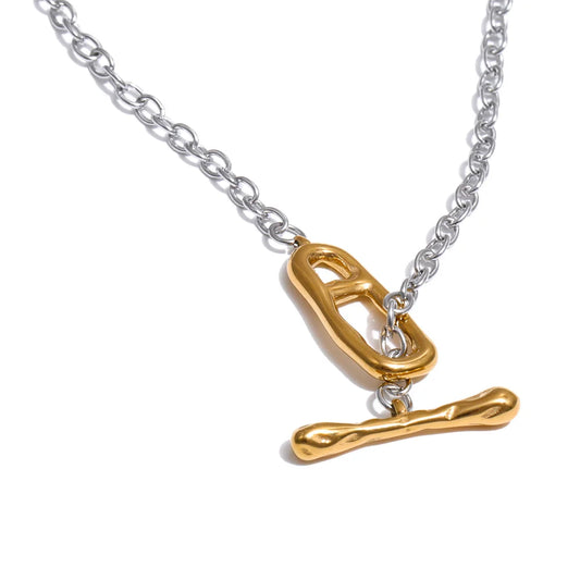 Chain Toggle-Clasps Wraparound Long Necklace