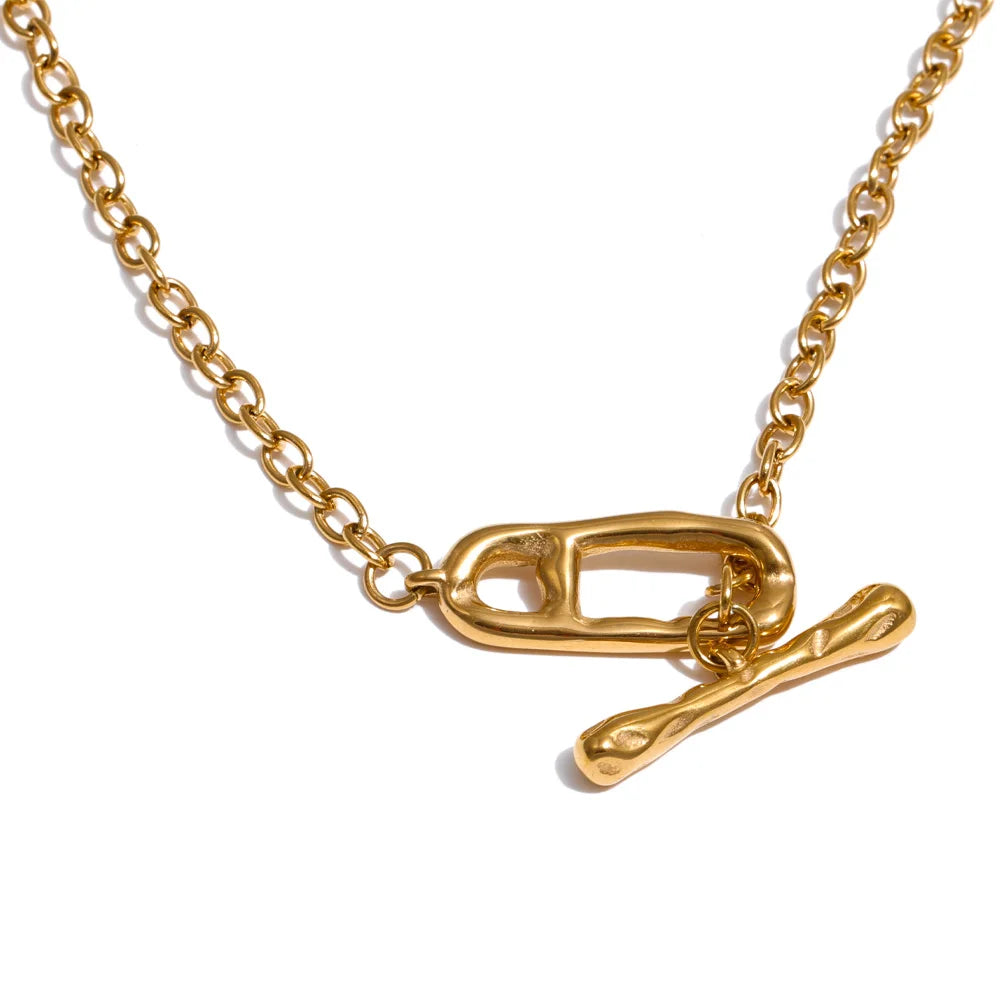 Chain Toggle-Clasps Wraparound Long Necklace