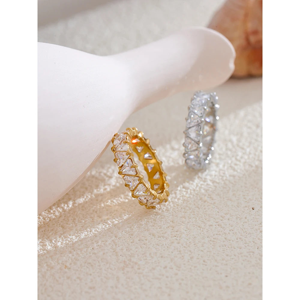Heart Shape Baguette Ring