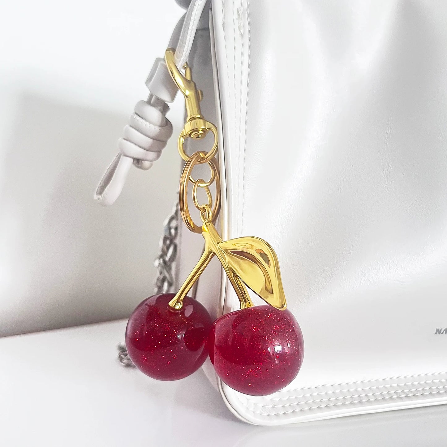 Cherry Bag Charm Keychaim