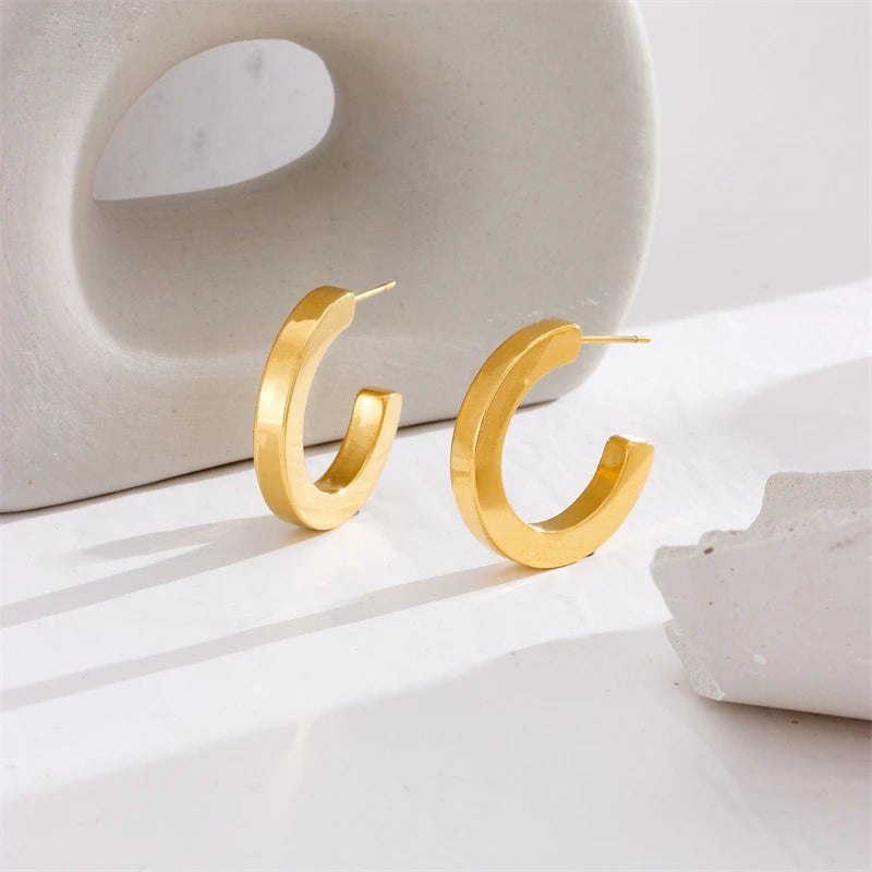 C-Shaped Earrings